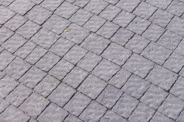 Textura Paralelepípedo Colorido Para Fundos Pavimento Betão Calçada — Fotografia de Stock