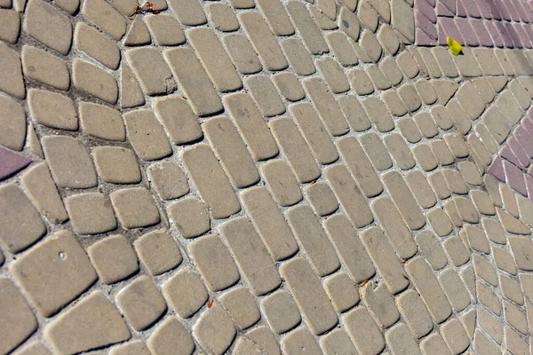 彩色鹅卵石纹理为背景 人行道上的混凝土路面 — 图库照片