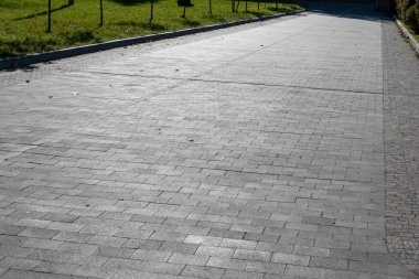 Parktaki arka planlar için beton kaldırım dokusu