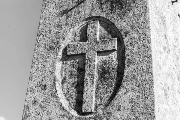 Christian Cross Grave Cemetery — Stock Photo, Image