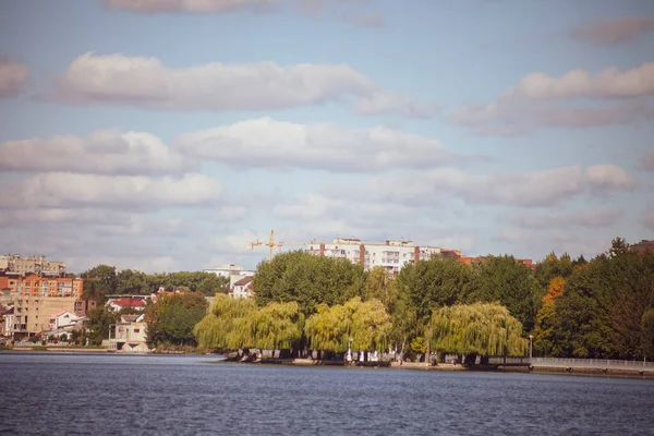 Осінній Пейзаж Парку Жовтні — стокове фото