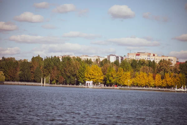 Осінній Пейзаж Парку Жовтні — стокове фото