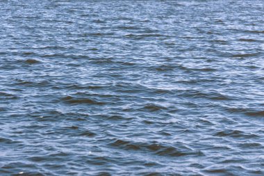 Göldeki bir fırtına sırasında dalgaların dokusu