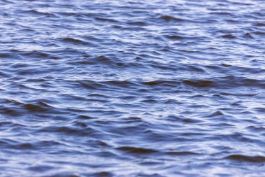 Göldeki bir fırtına sırasında dalgaların dokusu