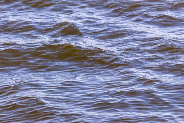 Textur Der Wellen Während Eines Sturms Auf Dem See — Stockfoto