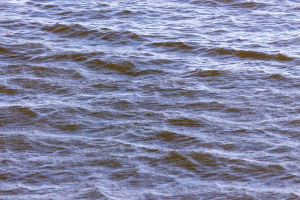 Tekstura Fal Podczas Burzy Jeziorze — Zdjęcie stockowe