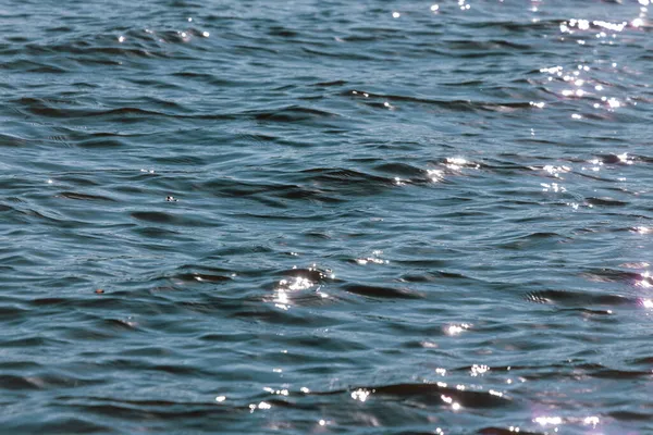 Texture Des Vagues Lors Une Tempête Sur Lac — Photo