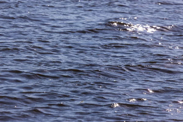 Textura Ondas Durante Uma Tempestade Lago — Fotografia de Stock