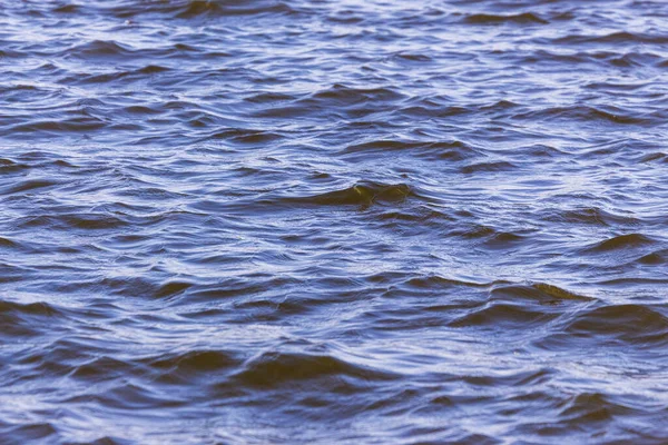 Texture Des Vagues Lors Une Tempête Sur Lac — Photo