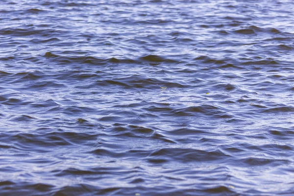 Textura Ondas Durante Uma Tempestade Lago — Fotografia de Stock
