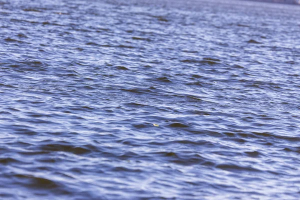 Textura Ondas Durante Uma Tempestade Lago — Fotografia de Stock