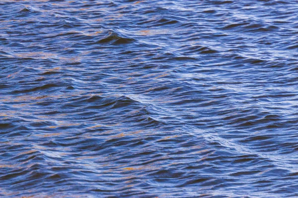 Texture Des Vagues Lors Une Tempête Sur Lac — Photo