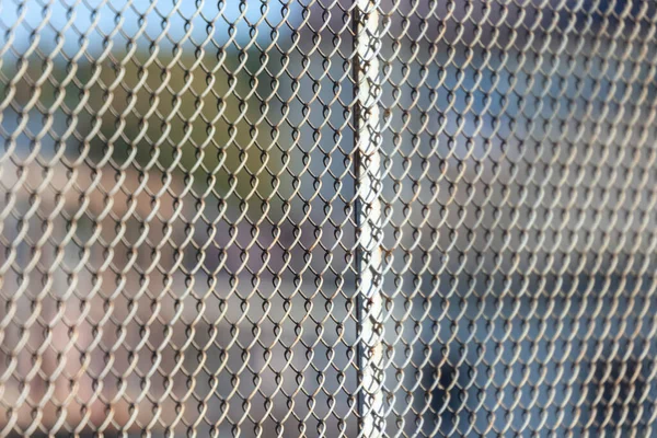 Textur Aus Metall Oder Synthetischem Gewebe Zaun Für Hintergründe — Stockfoto