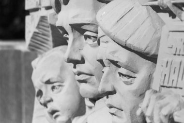 Nazizm 'in, soykırımın ve 2. Dünya Savaşı' nda acı çekenlerin anıtı.