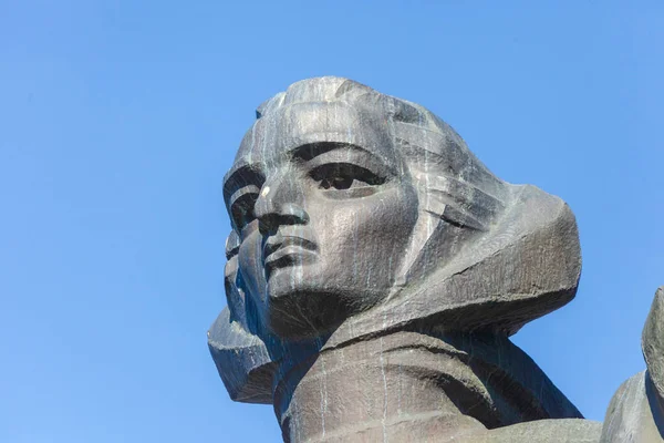 Памятник Женщине Опекуну Семьи Время Второй Мировой Войны — стоковое фото