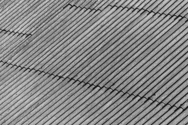 Texture Gray Wavy Slate Roof House — Stock Photo, Image