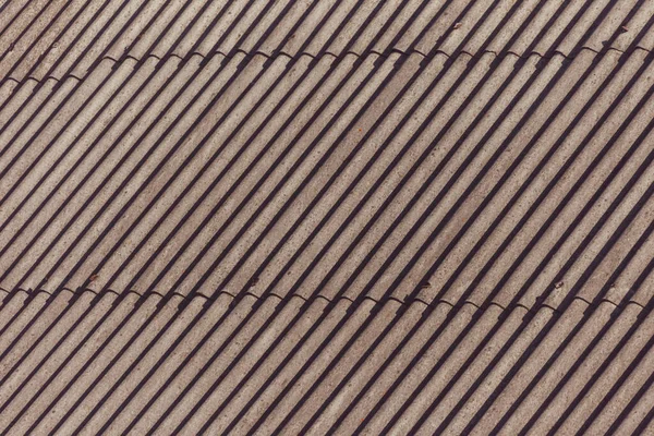 Υφή Γκρίζου Κυματοειδούς Σχιστόλιθου Στην Οροφή Του Σπιτιού — Φωτογραφία Αρχείου