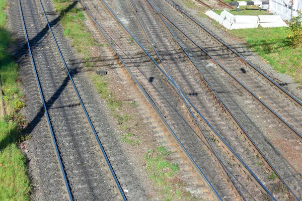 Gleise Für Züge Und Personenzüge — Stockfoto