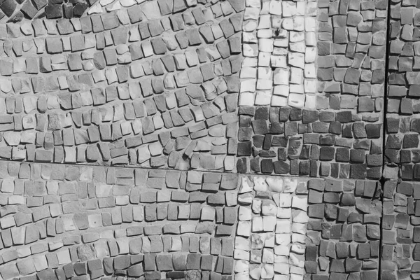 Кольорова Мозаїка Каменів Стіні Будинку — стокове фото