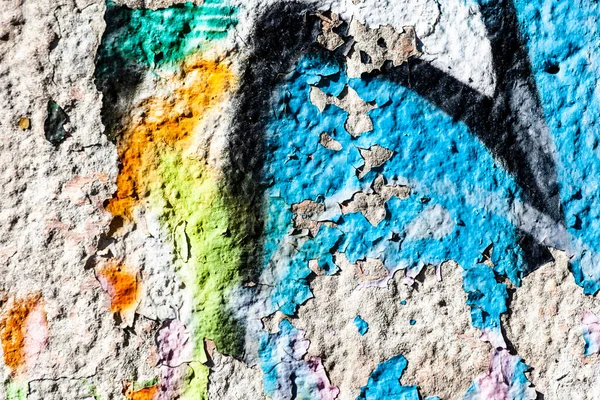 Old Cracked Paint Concrete Wall — Stock Photo, Image