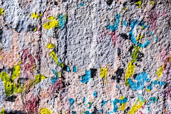 Stará Popraskaná Barva Betonové Stěně — Stock fotografie