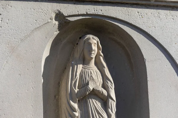 Скульптура Або Пам Ятник Матері Божій Кладовищі — стокове фото