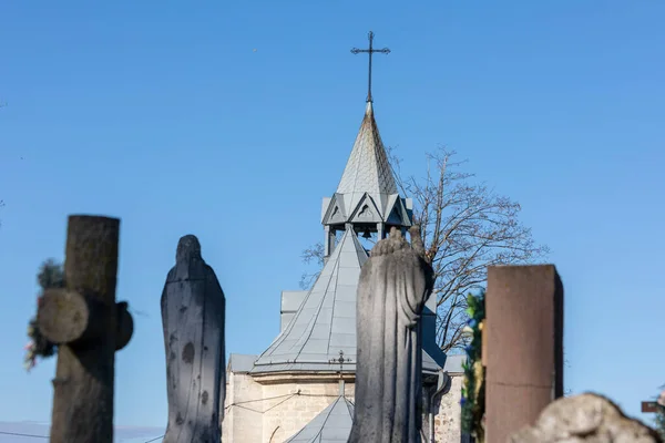 Rooms Katholieke Kapel Een Christelijke Begraafplaats — Stockfoto