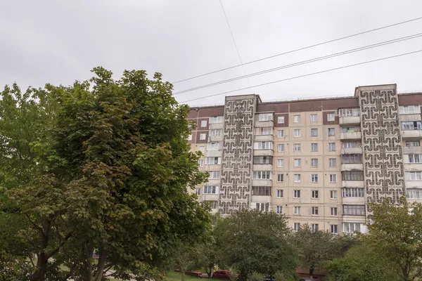Casas Soviéticas Década 1980 Una Zona Residencial —  Fotos de Stock