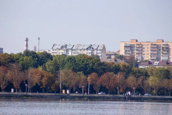 Moradia Bairro Residencial Cidade — Fotografia de Stock