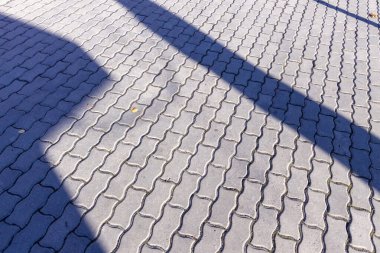 Arkaplan için gri dikdörtgen kaldırım