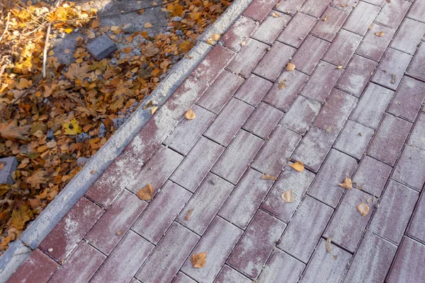 Freshly Laid Cobblestones Sand Road — Stock Photo, Image