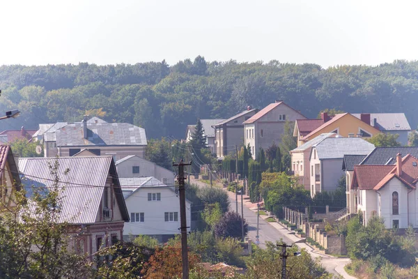 Gesamtansicht Einer Wohngegend Dorf — Stockfoto