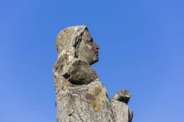 Monumento Pietra Alla Madre Dio Senza Mano Scultura Sulla Tomba — Foto Stock