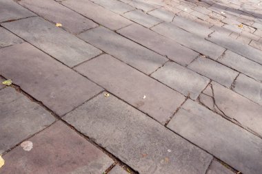 Kaldırımdaki beton kaldırımlar arka planlar için. Asfaltın dokusu, arkaplanı