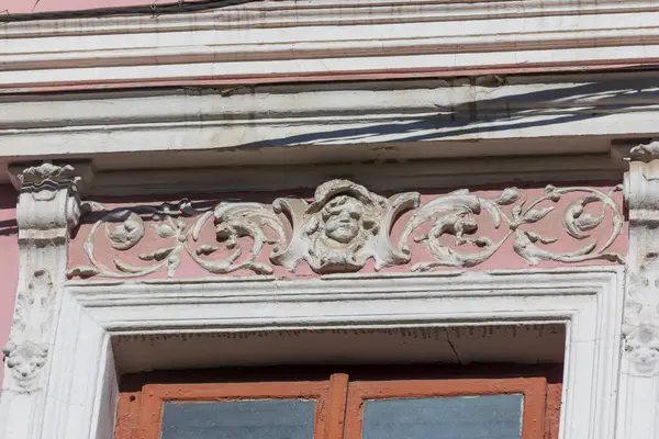 Fragment Facade Old House City — Stock Photo, Image