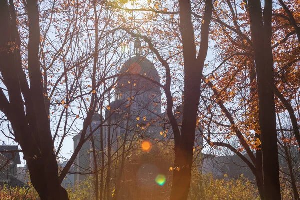 Střeše Křesťanského Kostela Kříži Vrcholu — Stock fotografie