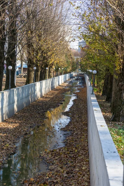 Canal Hormigón Para Agua Alcantarillado Parque — Foto de Stock
