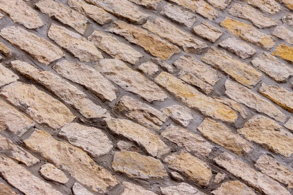 Текстура Каменной Стены Желтого Камня Фона — стоковое фото