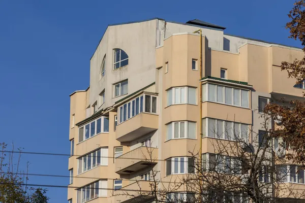 Facade Residential Building City Residential Area — Stock Photo, Image