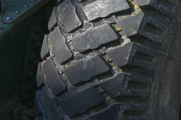 Black Wheels Truck Large Treads — Stock Photo, Image