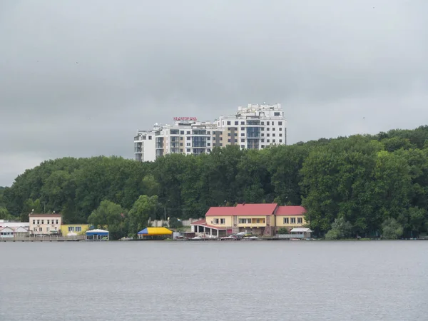 Фасад Житлового Будинку Місті Житловому Районі — стокове фото