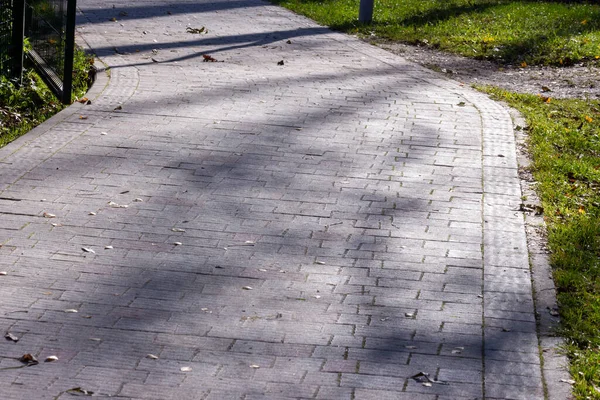 Gray Concrete Cobblestones Rectangular Shape — Stock Photo, Image