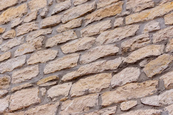 Las Paredes Del Campanario Iglesia Están Hechas Piedra Amarilla —  Fotos de Stock