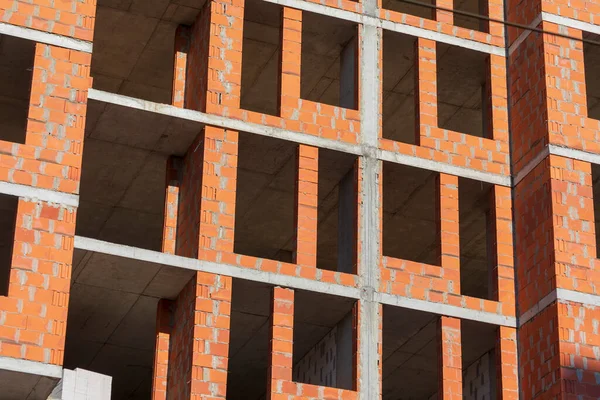 Construção Edifício Residencial Vários Andares Cidade — Fotografia de Stock