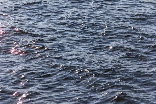 背景に湖の波の上の水のテクスチャ — ストック写真