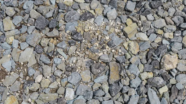Серые Камушки Желтый Песок Заднего Плана — стоковое фото