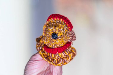 Kırmızı horoz ipliklerden uzundur.