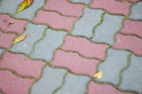 Texture Red Square Cobblestones Backgrounds — Stock Photo, Image
