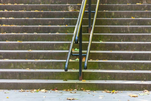 Stone Stairs Railing Autumn Park — Stock Photo, Image