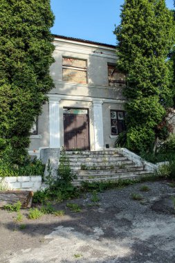 Galiçya 'da eski bir ev. Berezhany Şehri, Ukrayna